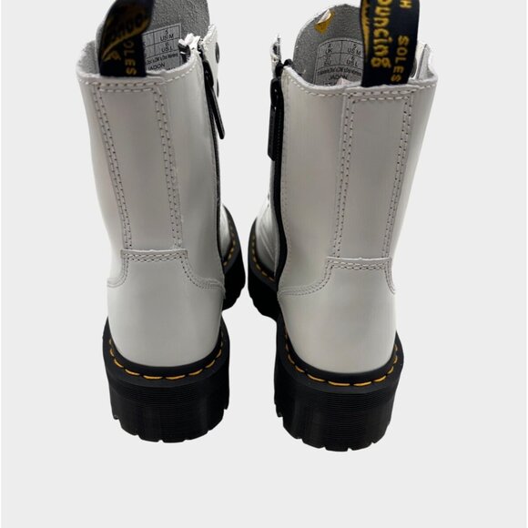 Dr. Martens SIZE 6 Jadon White Platform Boots Combat Lace-Up Chunky Sole - Picture 8 of 12